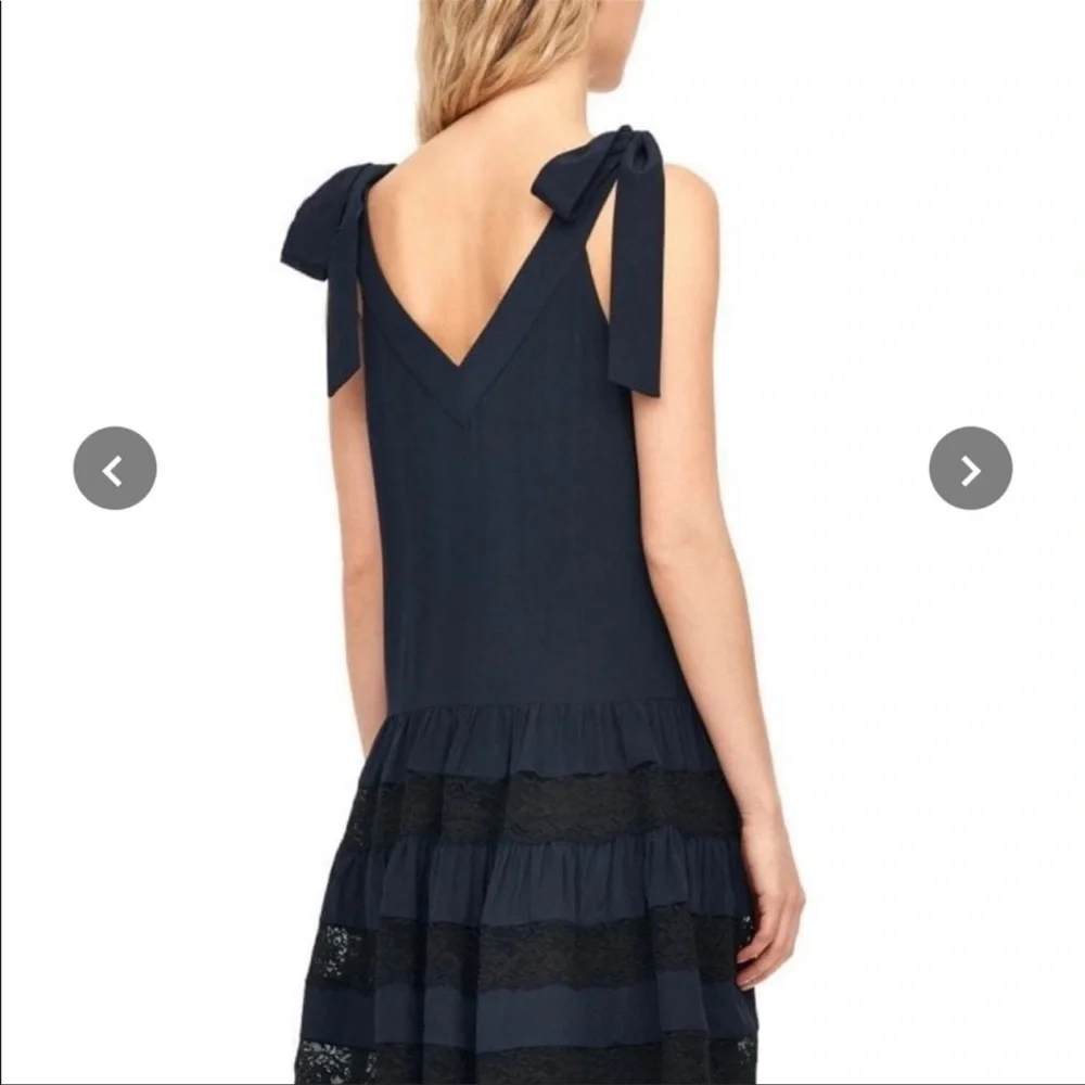 Rebecca Taylor navy silk dress - Picture 5 of 6